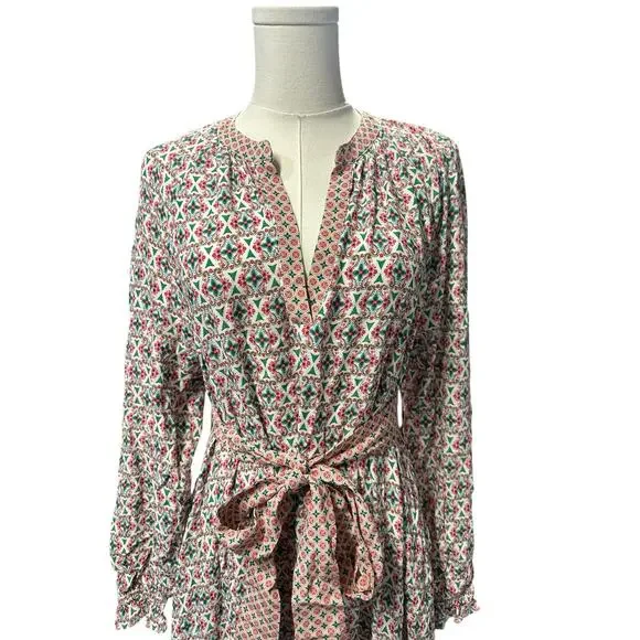 Boden Multicolor Patterned Midi Dress - Picture 6 of 11